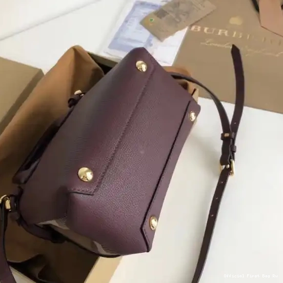 Official FirstBag Ru Baby Banner and House Burberry in The Check Leather 0526